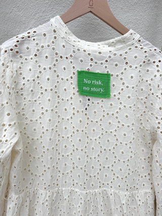 Broderie Anglaise vintage white dress
