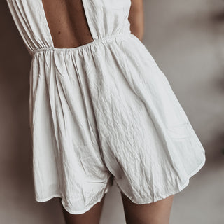 Lara Vintage white playsuit *NEW*