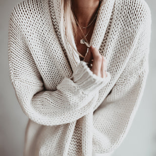 Cream / black Cities Cardigan *NEW*