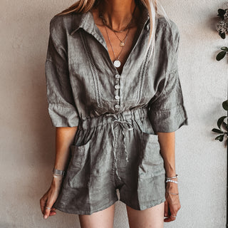 Verena light khaki playsuit *NEW*