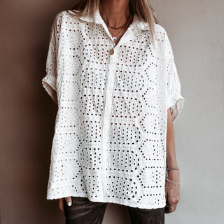 Oversized Laria Broderie Blouse *NEW*