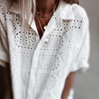 Oversized Laria Broderie Blouse *NEW*