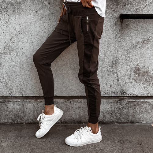 Deep chocolate brown ULTIMATE joggers