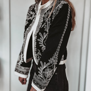 Mandarin MONOCHROME Eden quilted jacket *NEW*