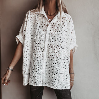 Oversized Laria Broderie Blouse *NEW*
