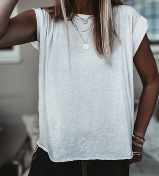 The perfect tee tank WHITE top