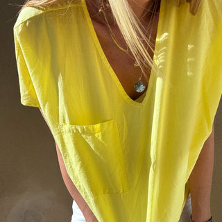 Sicilian lemon yellow slouchy tee *NEW*