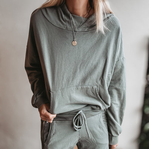ULTIMATE LIGHT KHAKI super slouchy relaxed hoody *NEW*