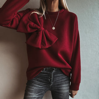 Burgundy Bow sweatshirt *NEW*