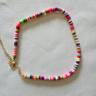 Multi coloured summer necklace