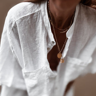 Tana linen white blouse *NEW*