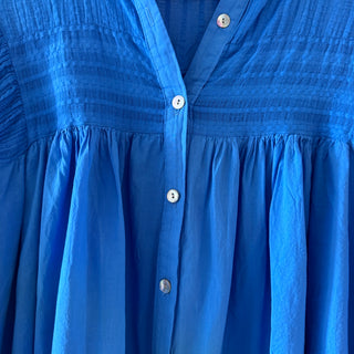 Electric blue Pennie pleated blouse *NEW*