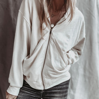 Slouchy Cream hoody  *NEW*
