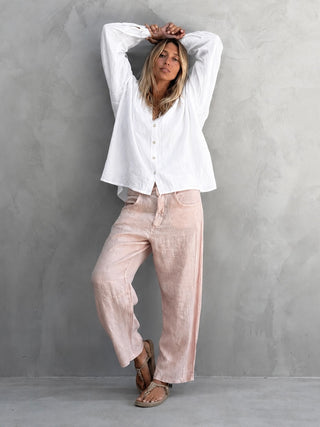 Pink Lina linen chinos *NEW* PRE-ORDER