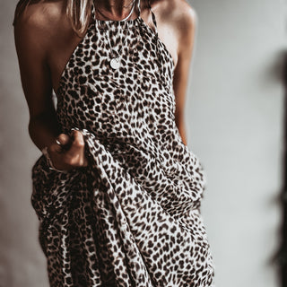 Leopard tie summer dress *NEW*