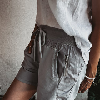 URBAN GREY cotton ultimate jogger shorts *NEW*
