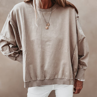 Taupe Perugia super slouchy sweatshirt *NEW*