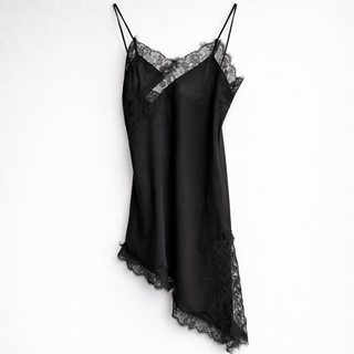 Black Lia Lace asymmetric cami dress *NEW*