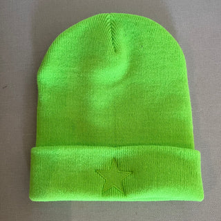 Neon green STAR beanie *NEW*