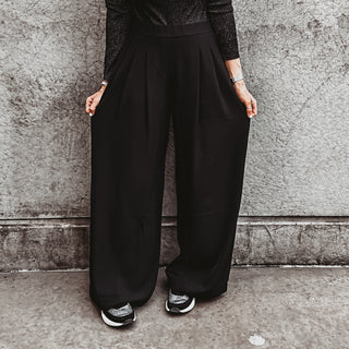 BLACK Amy palazzo pants