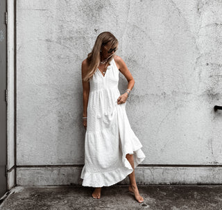 Paros WHITE summer dress  *NEW*