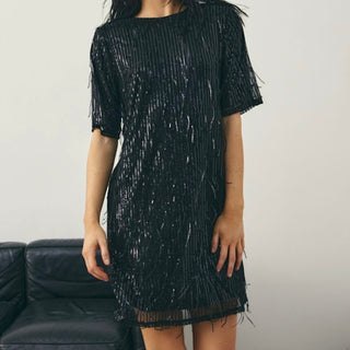 Black Leanna sequin dress *NEW*