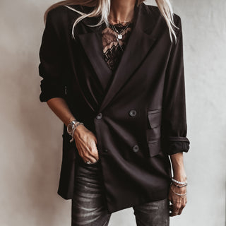 Black double breasted  blazer NEW*