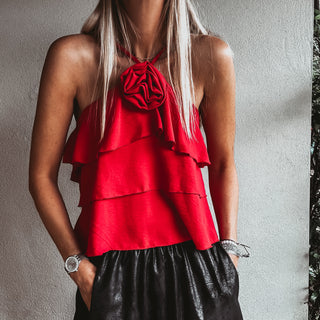 Parisian Rose Top RED