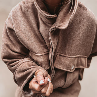 Taupe boyfriend bomber jacket *NEW*