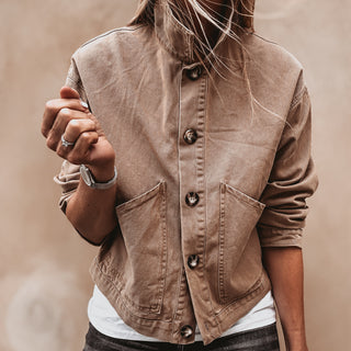 Sand denim jacket *NEW*