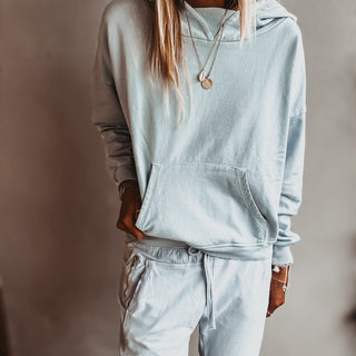 ULTIMATE PALE BLUE ultimate super slouchy relaxed hoody *NEW*