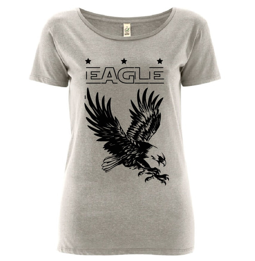 Grey tee with black eagle *Sample, size M*