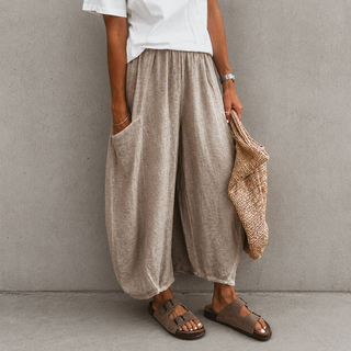 BEIGE Lora linen joggers *NEW*