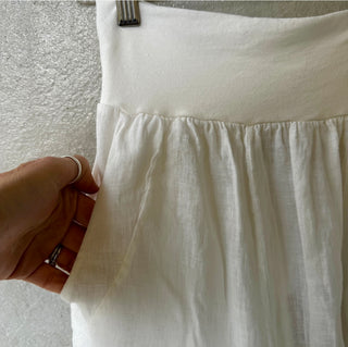 Loire linen CREAM skirt