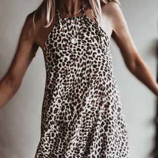 Leopard tie summer dress *NEW*