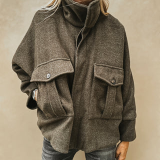Forest khaki super slouchy  boyfriend bomber jacket *NEW*