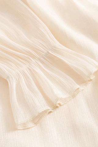 Vintage white Miya ruffle sheer dress *NEW*