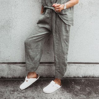 KHAKI Lima linen pants