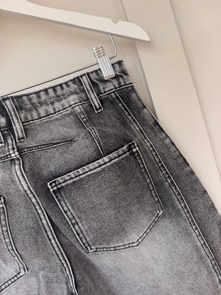Billie stone washed grey barrel jeans *NEW*