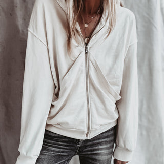 Slouchy Cream hoody  *NEW*