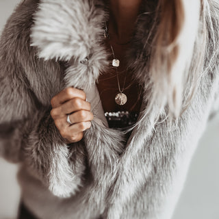 Faux fur GREY jacket *NEW*