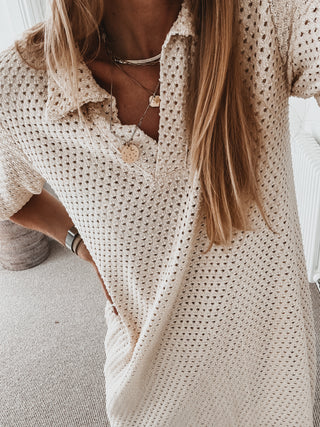 Kayenta Crochet CREAM dress