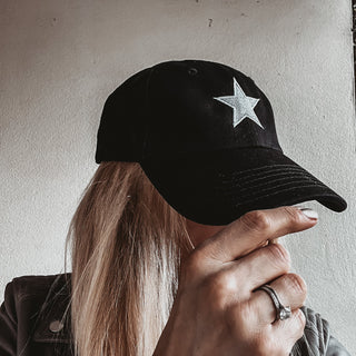 Black / Grey STAR baseball cap *NEW*