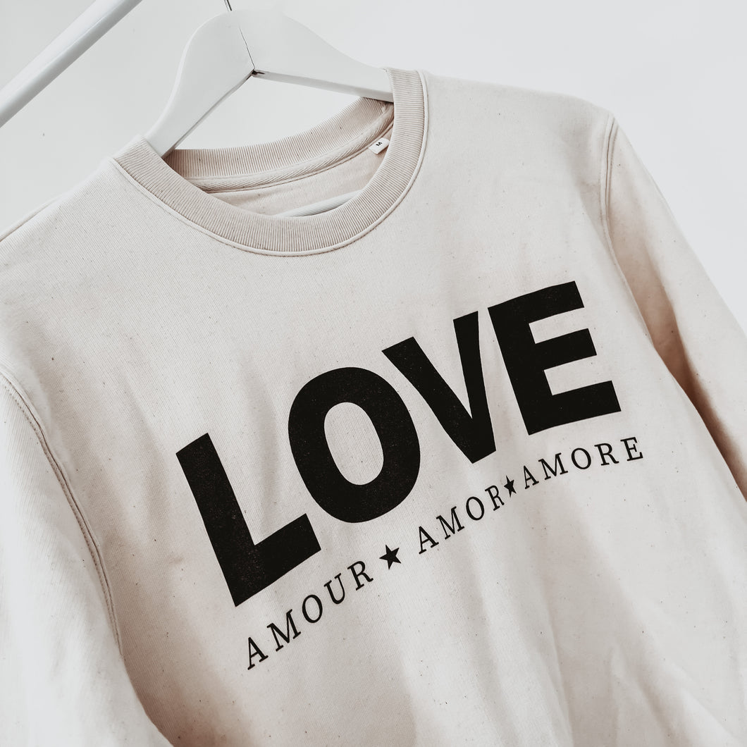 Vintage white LOVE sweatshirt