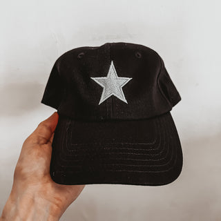 Black / Grey STAR baseball cap *NEW*