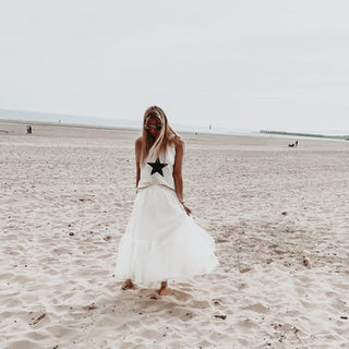 Toulouse VINTAGE WHITE tulle skirt