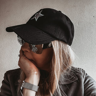 Black / Grey STAR baseball cap *NEW*