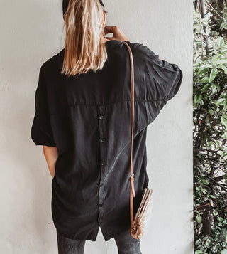 Caldera black button shirt *NEW*