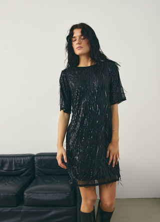 Black Leanna sequin dress *NEW*