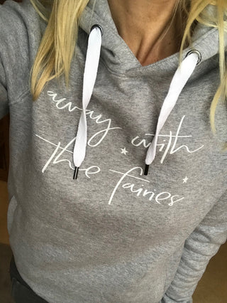 Away with the fairies hoody (small, UK 10-12)